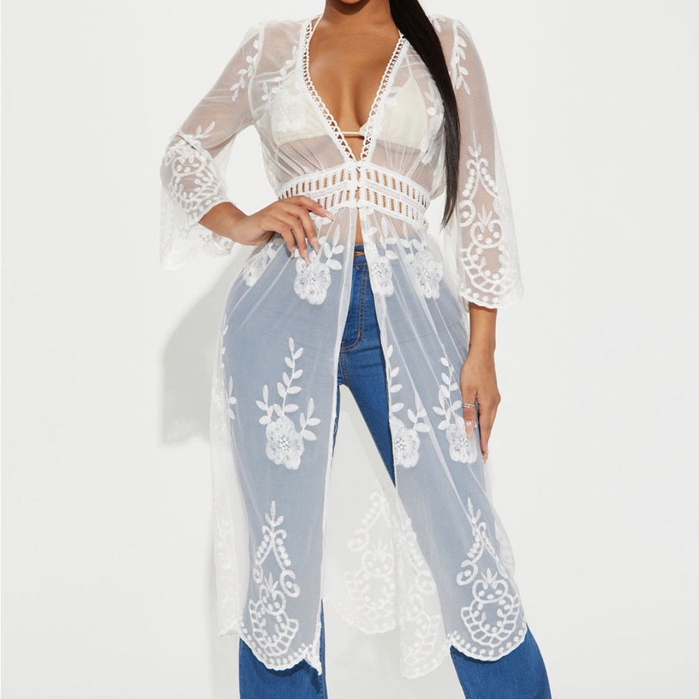 White Cardigan NWOT